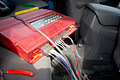 I kept all wires long enough to reach the back seat so I wouldn't sprain my back wiring the amp.
